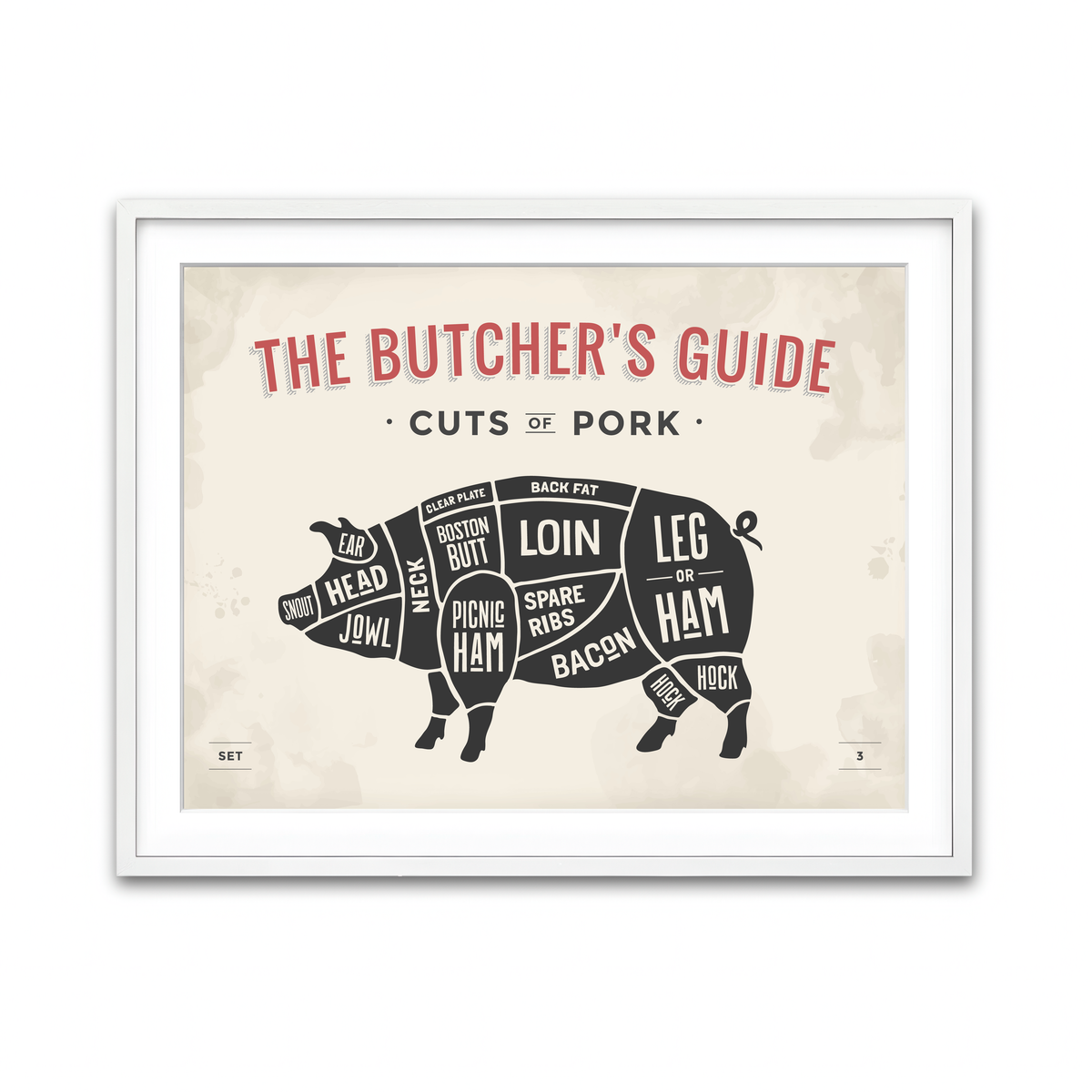 Framed Print 4x3 White