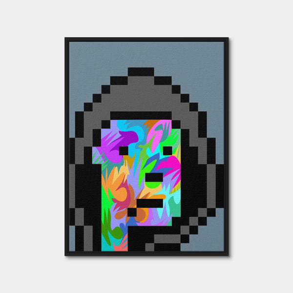 Cyberpunk Drone Wall Art — Framed Canvas Format preview