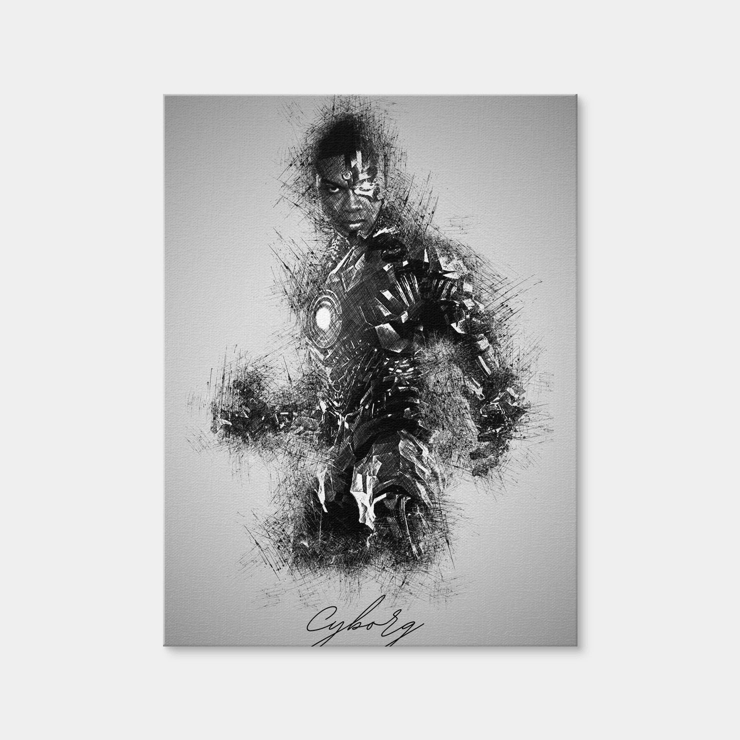 AUTO-MOCKUP WHITE | Cyborg | 1 Piece | Gallery Wrap Canvas | group=3x4