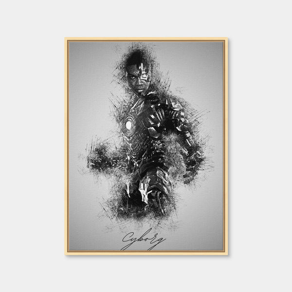 Cyborg Wall Art — Framed Canvas Format preview