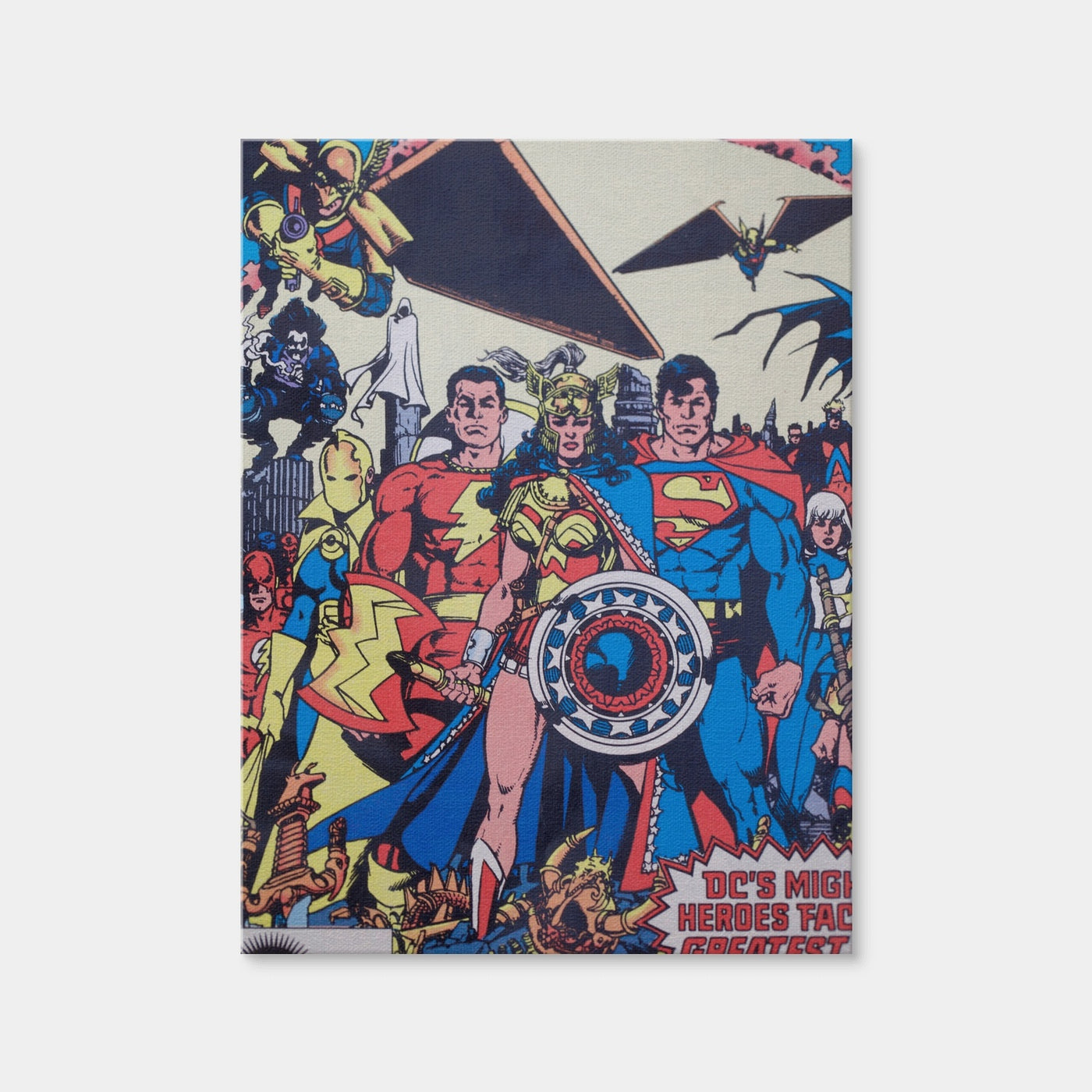 AUTO-MOCKUP WHITE | DC Superhero Comic | 1 Piece | Gallery Wrap Canvas | group=3x4
