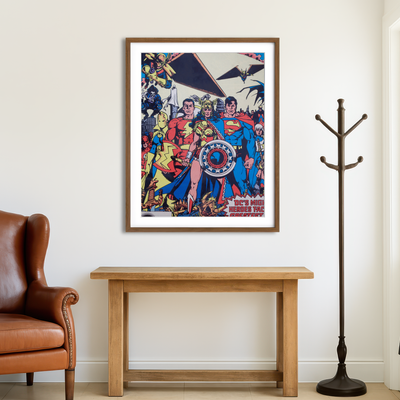 AUTO-MOCKUP ROOM | DC Superhero Comic Wall Art