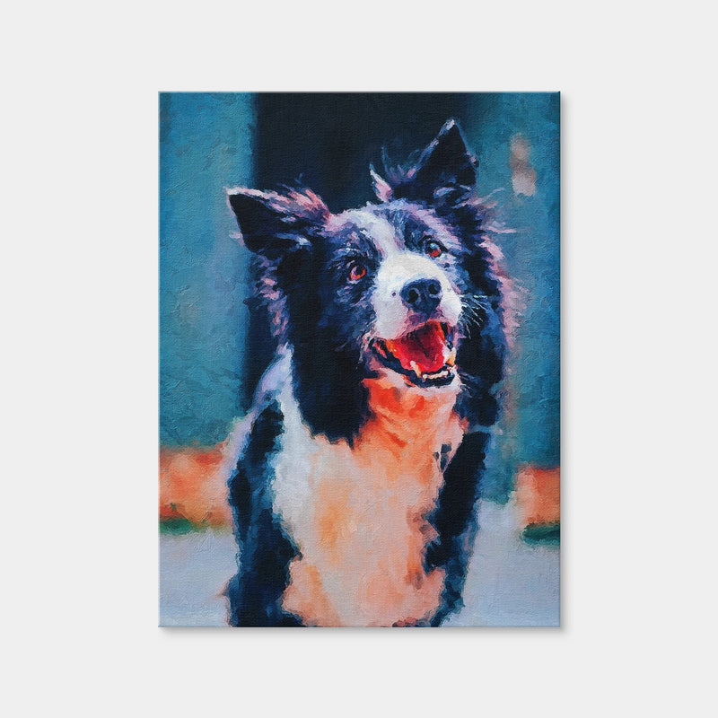 AUTO-MOCKUP WHITE | DOG 2 PAINTING | 1 Piece | Gallery Wrap | group=3x4