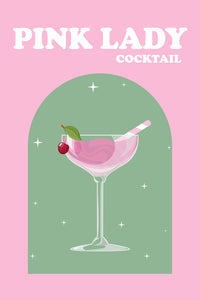 DRINK PINK LADY Wall Art