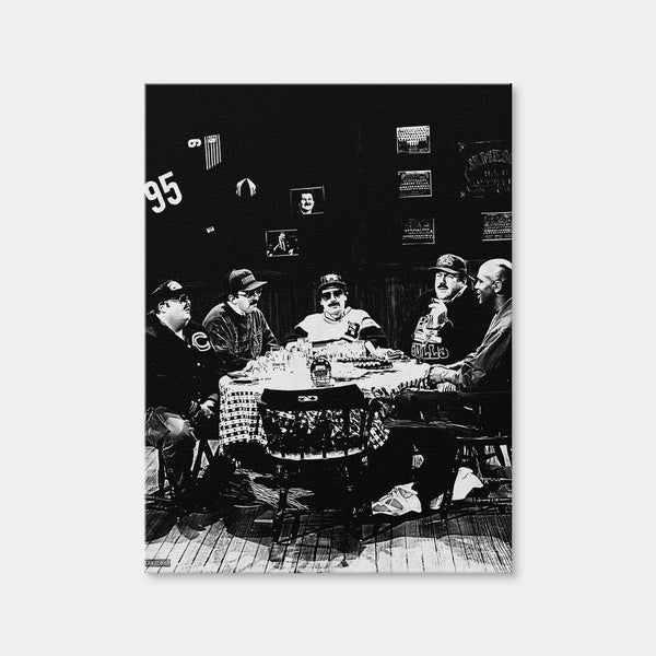 Da Bears Grayscale Wall Art — Canvas Wrap Format preview