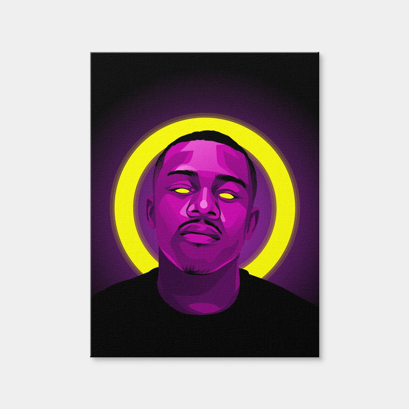 AUTO-MOCKUP WHITE | Dababy Purple | 1 Piece | Gallery Wrap Canvas | group=3x4