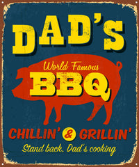 Dad's BBQ Wall Art