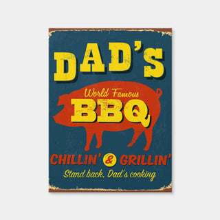AUTO-MOCKUP WHITE | Dad's BBQ | 1 Piece | Gallery Wrap Canvas | group=3x4