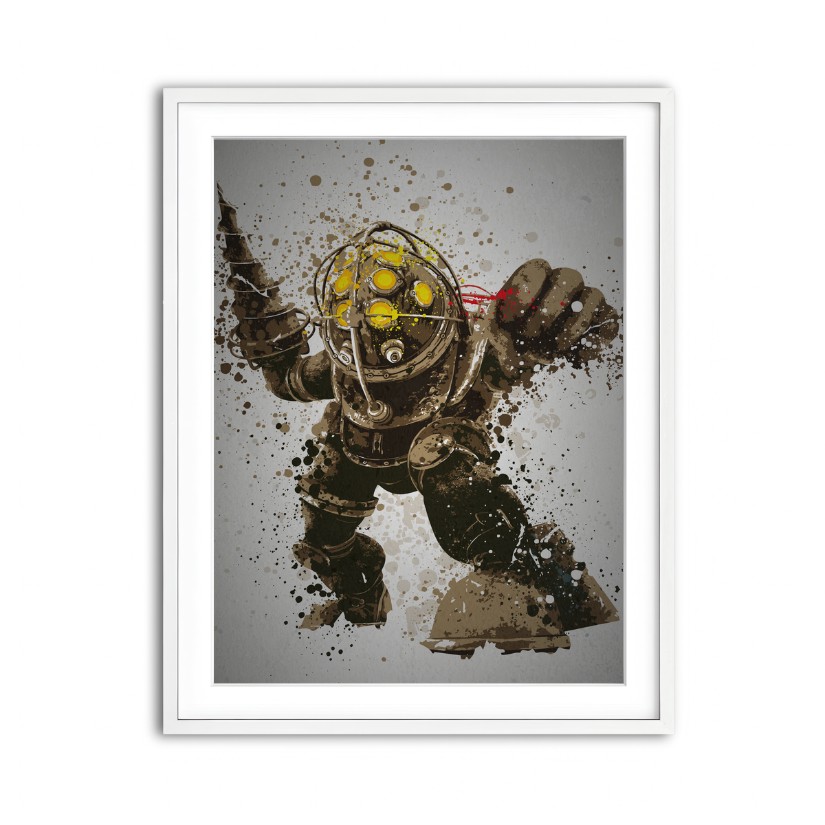 Framed Print 3x4 White