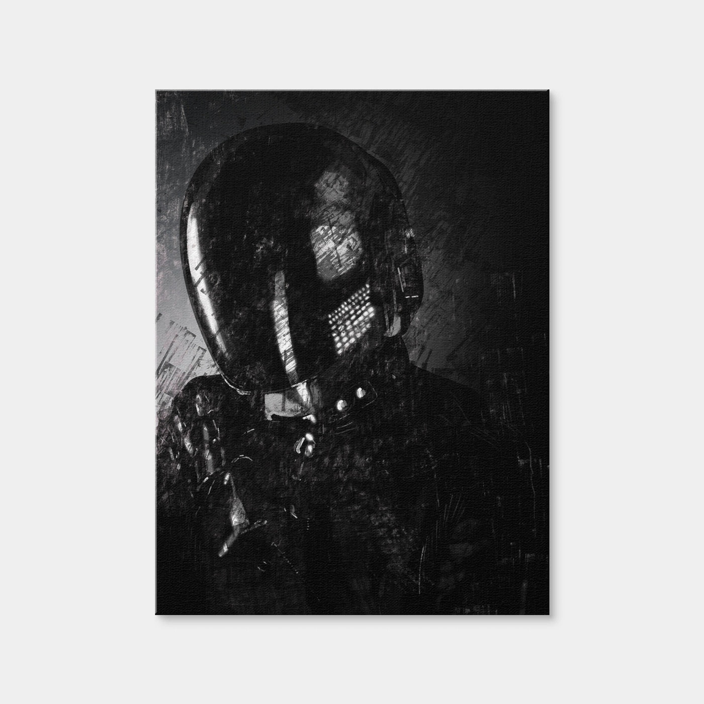 AUTO-MOCKUP WHITE | Daft Punk Guy | 1 Piece | Gallery Wrap Canvas | group=3x4