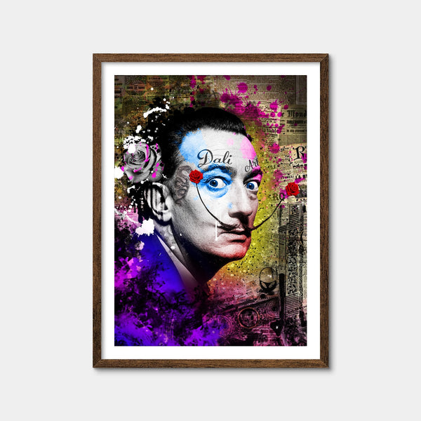 Dali WIth Tattoo Wall Art — Framed Print Format preview