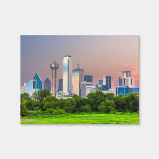 AUTO-MOCKUP WHITE | Dallas Skyline | 1 Piece | Gallery Wrap Canvas | group=4x3