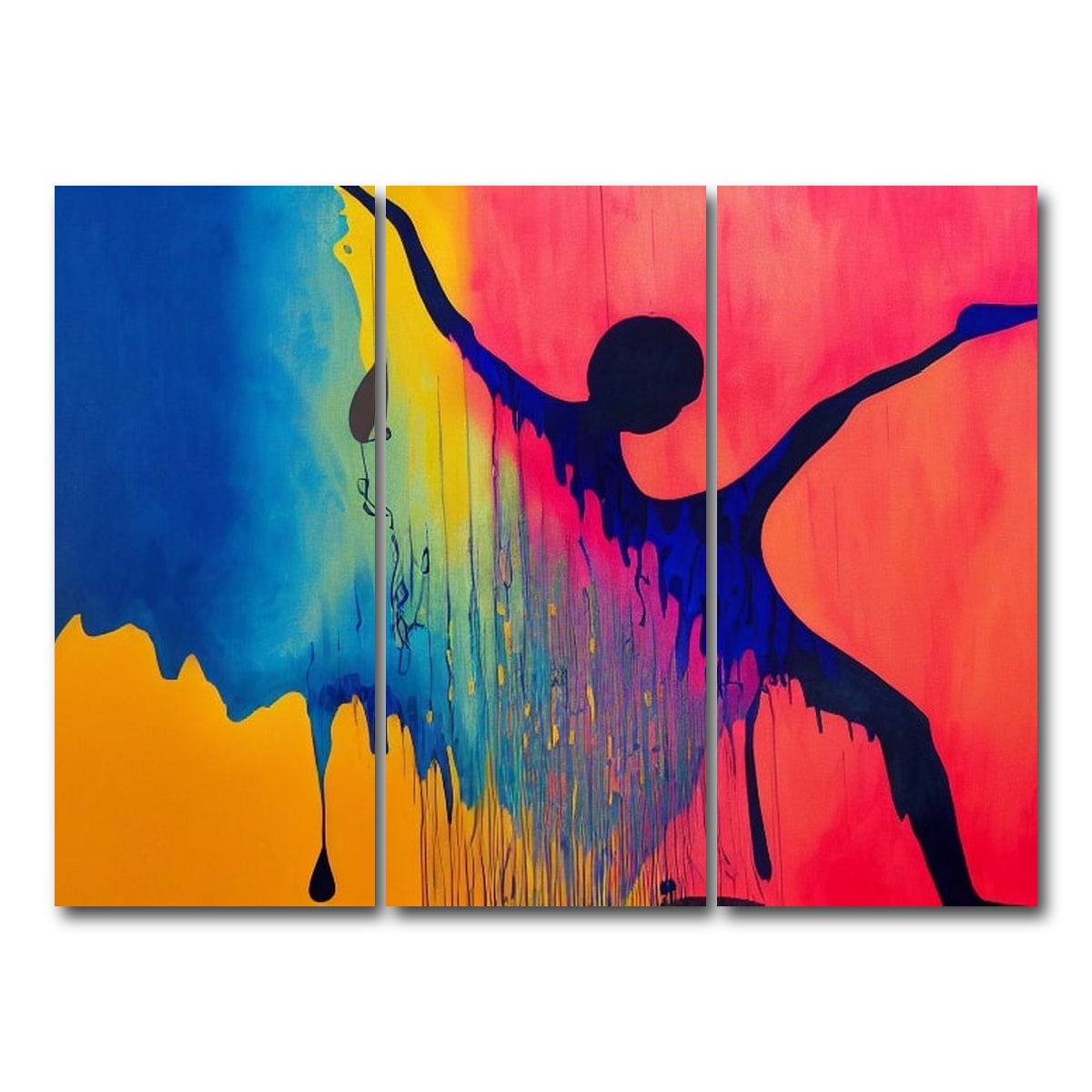 AUTO-MOCKUP WHITE | Dance Art | 3 Piece | Gallery Wrap Canvas | group=8x18