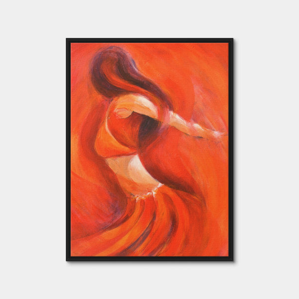 Dancing Flame Wall Art — Framed Canvas Format preview