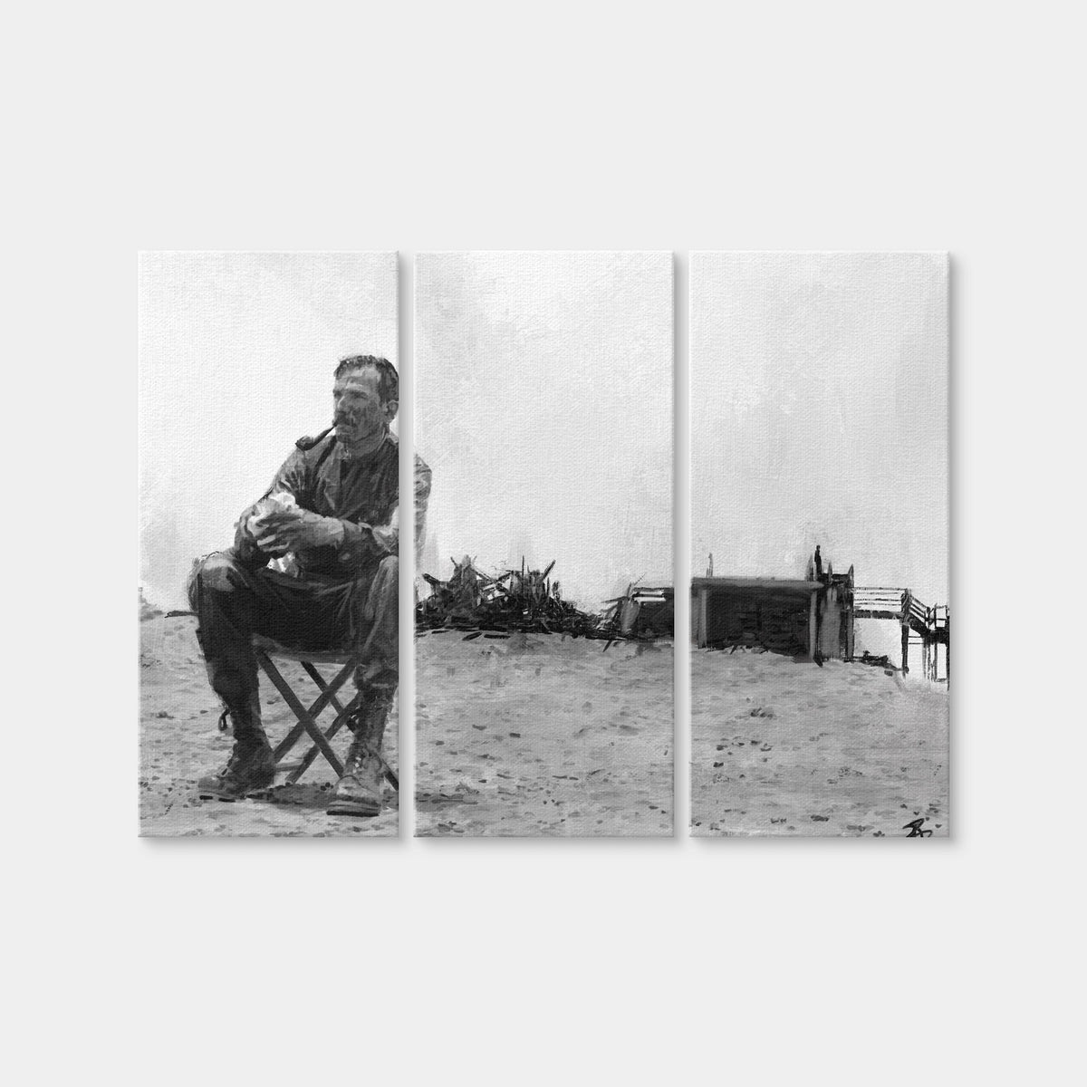 AUTO-MOCKUP WHITE | Daniel Plainview - There Will Be Blood | 3 Piece | Gallery Wrap Canvas | group=8x18