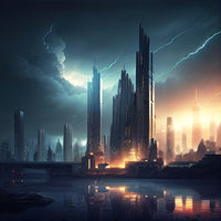 Dark Storm Over Europa Wall Art
