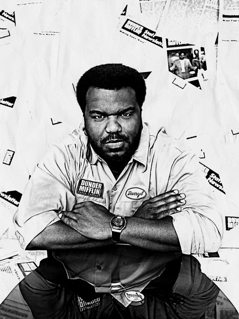 Darryl Grayscale Wall Art
