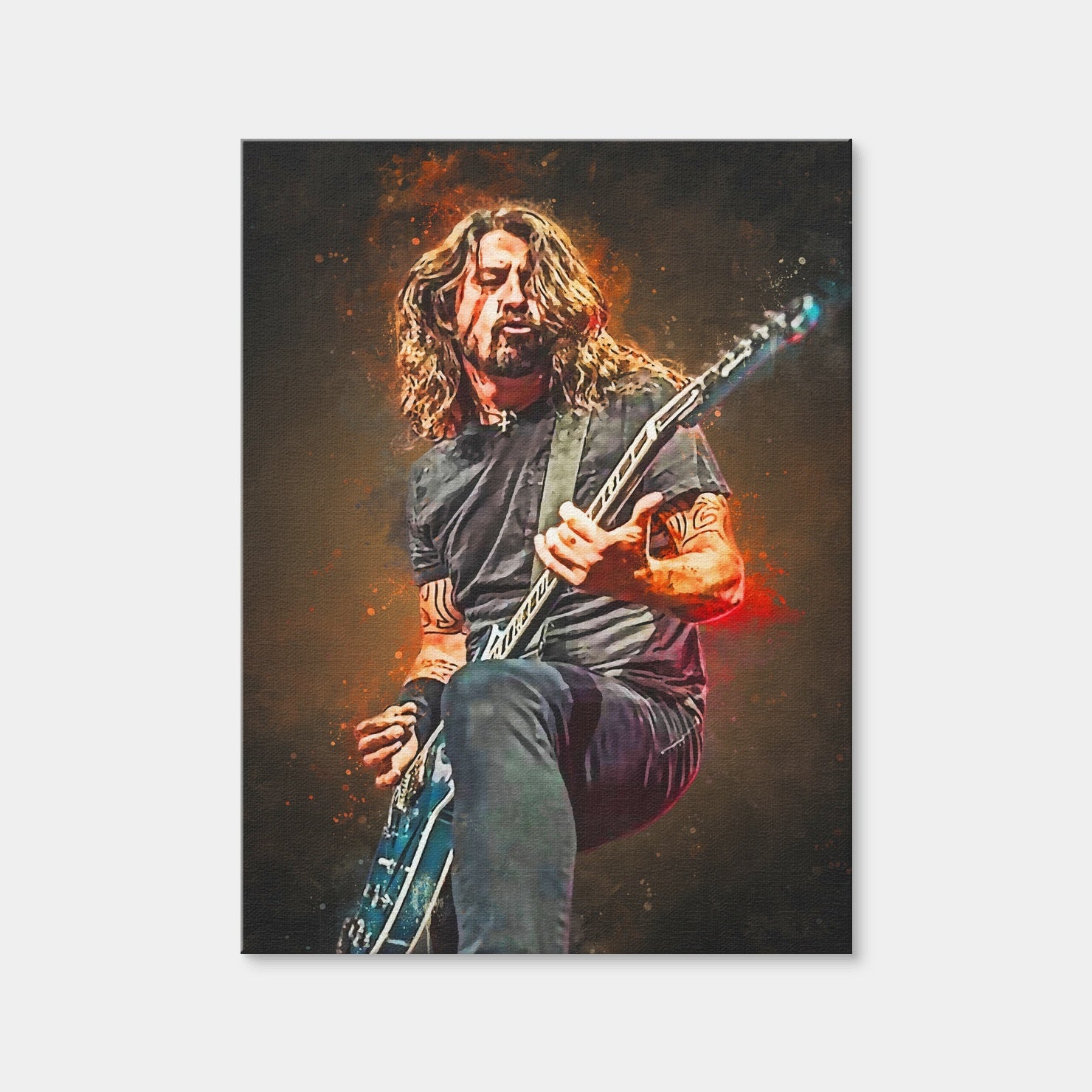 AUTO-MOCKUP WHITE | Dave Grohl | 1 Piece | Gallery Wrap Canvas | group=3x4