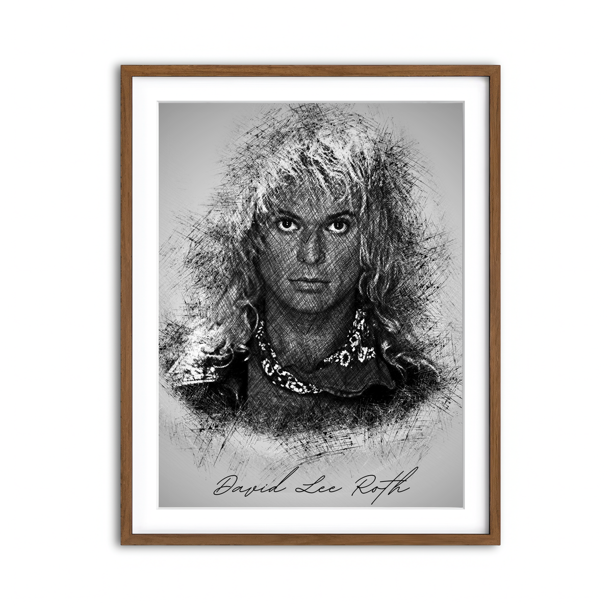 Framed Print 3x4 Walnut