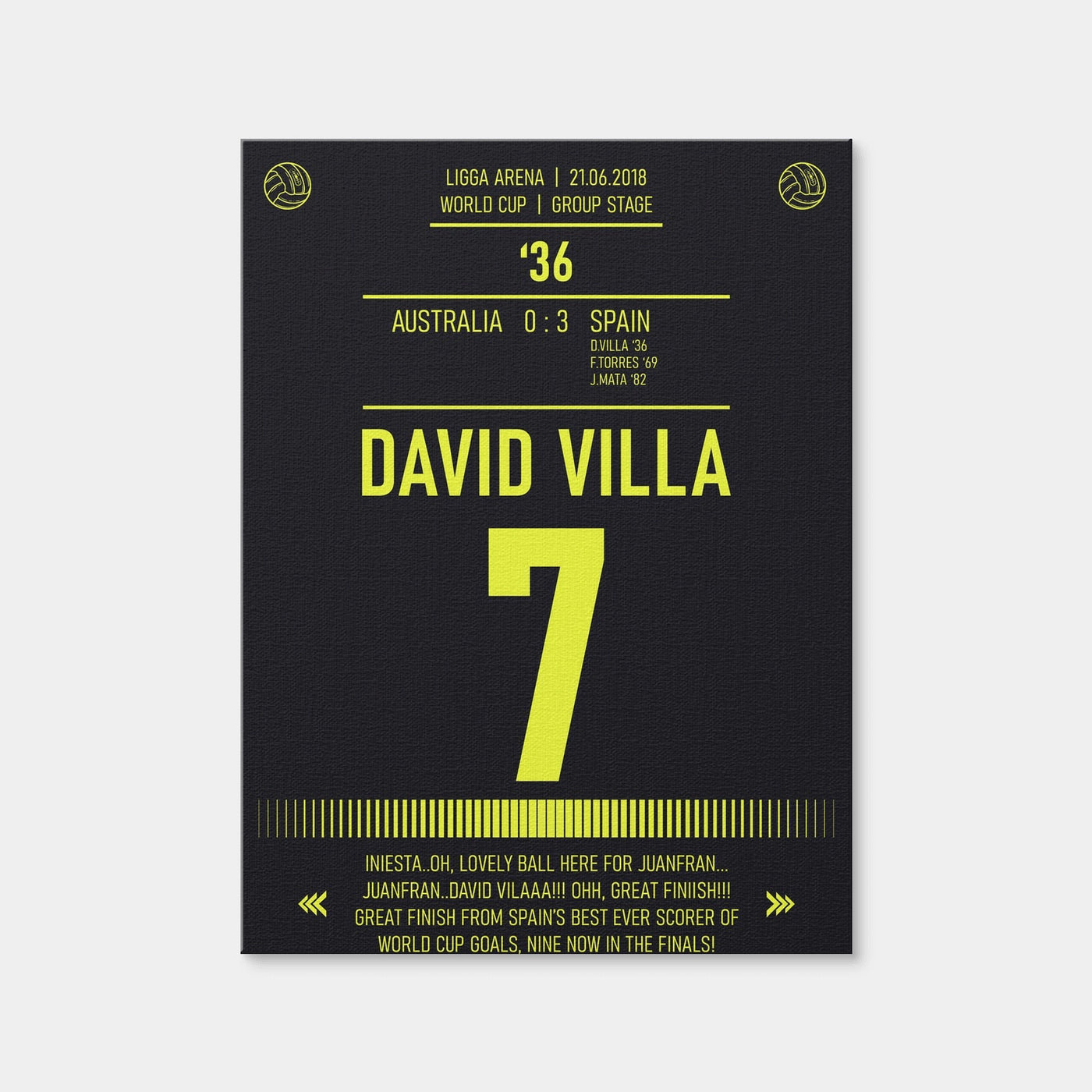 AUTO-MOCKUP WHITE | David Villa | 1 Piece | Gallery Wrap Canvas | group=3x4