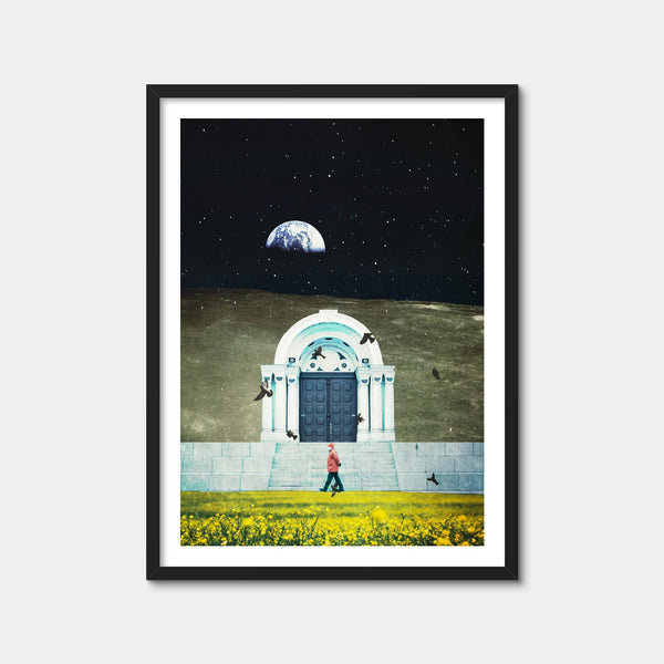 Day Night Stroll Gate Wall Art — Framed Print Format preview