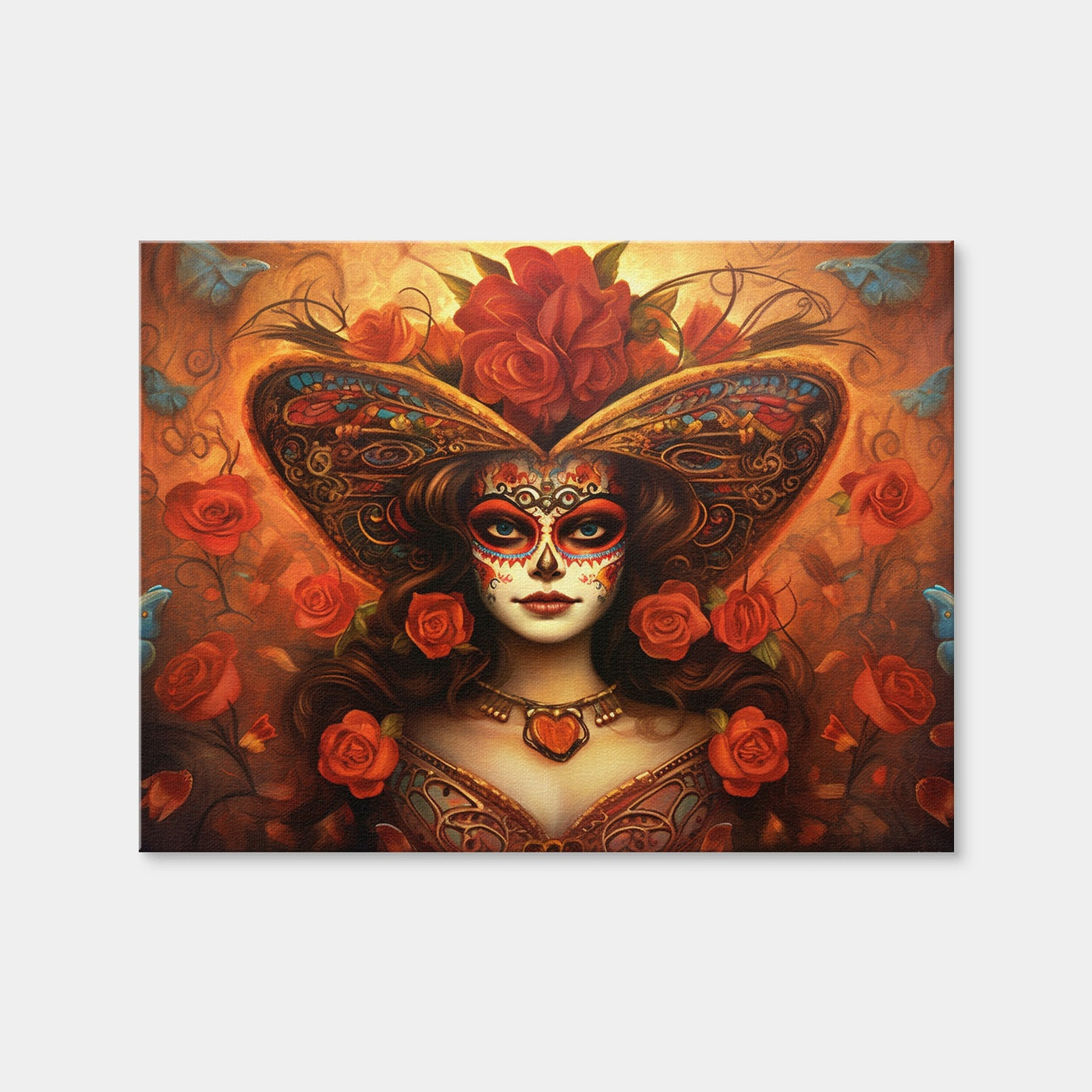 AUTO-MOCKUP WHITE | Day of the Dead Art | 1 Piece | Gallery Wrap Canvas | group=4x3