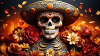 Day of the Dead Skull Wall Art
