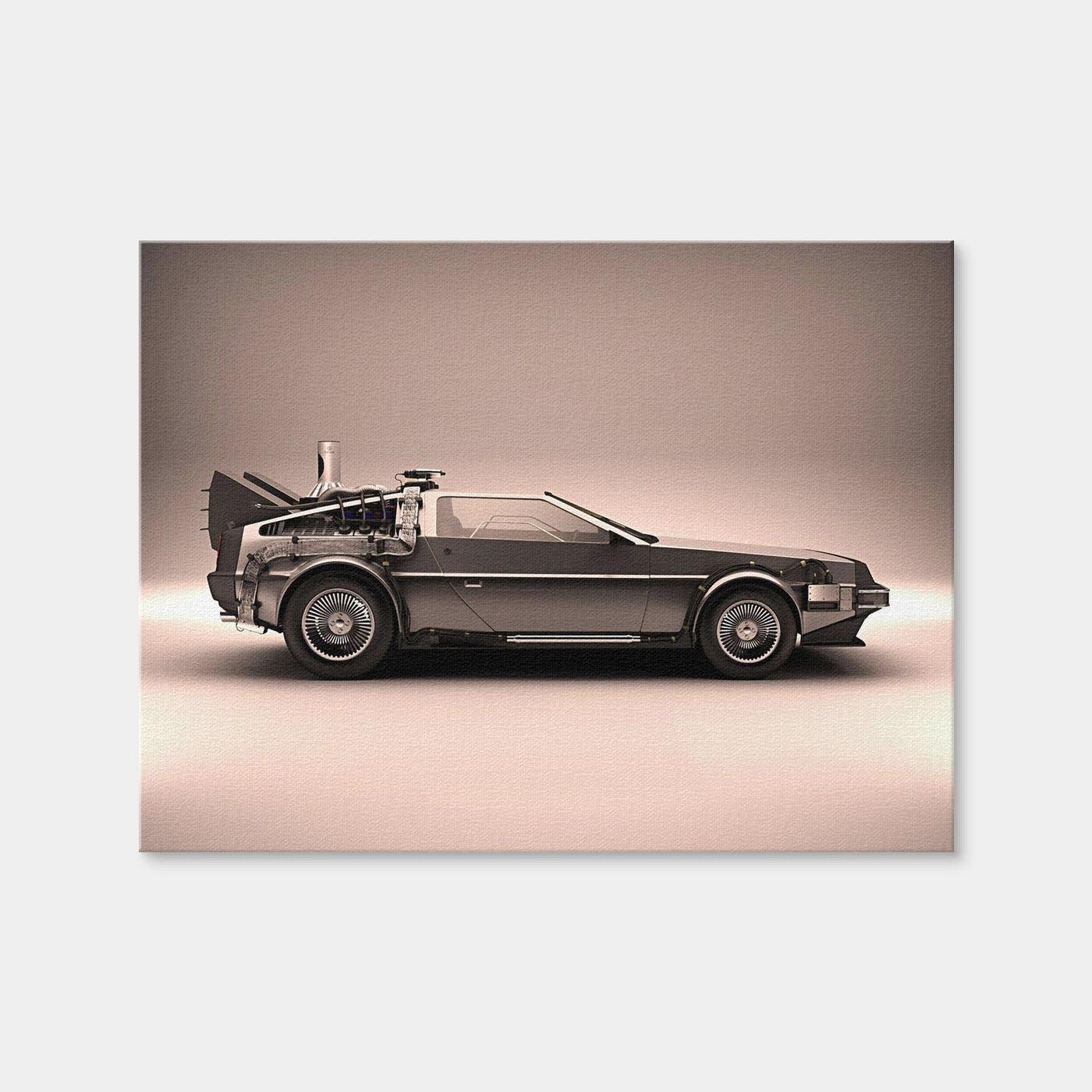 AUTO-MOCKUP WHITE | DeLorean | 1 Piece | Gallery Wrap Canvas | group=4x3