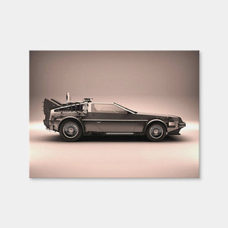 AUTO-MOCKUP WHITE | DeLorean | 1 Piece | Gallery Wrap Canvas | group=4x3