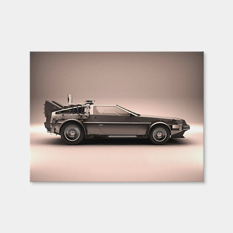 AUTO-MOCKUP WHITE | DeLorean | 1 Piece | Gallery Wrap Canvas | group=4x3