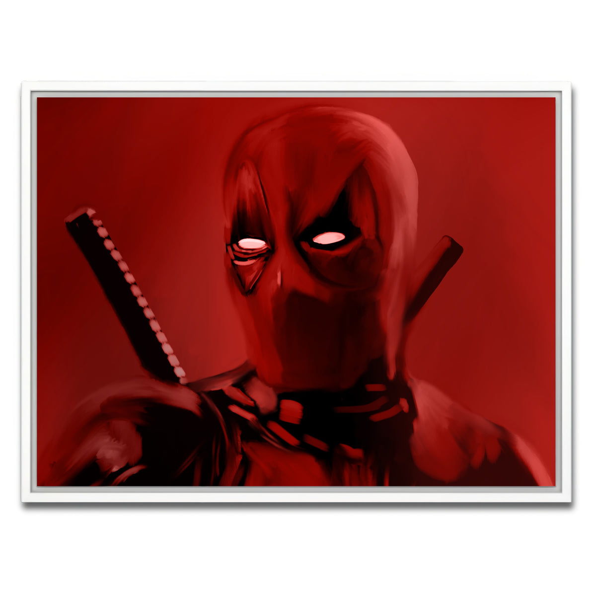 AUTO-MOCKUP WHITE | Dead In Red | 1 Piece | White Framed Canvas | group=4x3