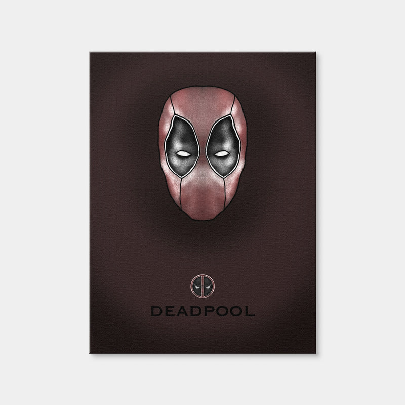 AUTO-MOCKUP WHITE | Deadpool Head | 1 Piece | Gallery Wrap Canvas | group=3x4