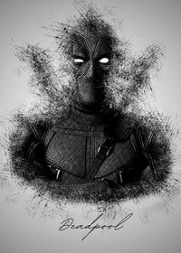 Deadpool Sketch Wall Art
