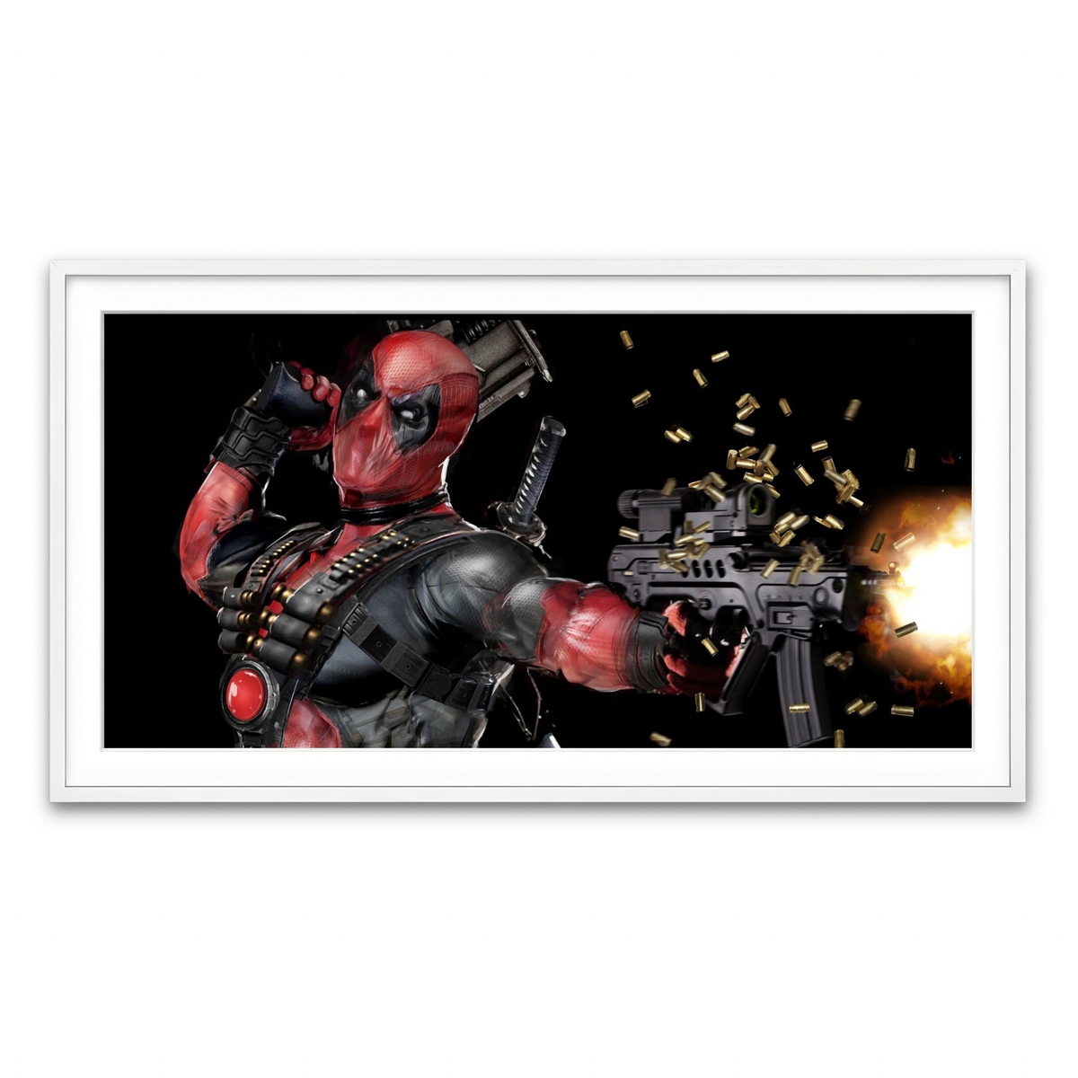 Framed Print 2x1 White