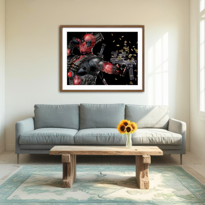AUTO-MOCKUP ROOM | Deadpool Wall Art