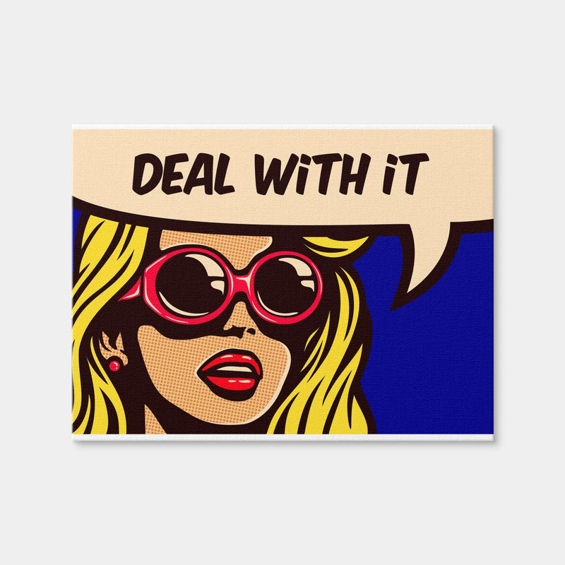 AUTO-MOCKUP WHITE | Deal With it | 1 Piece | Gallery Wrap Canvas | group=4x3