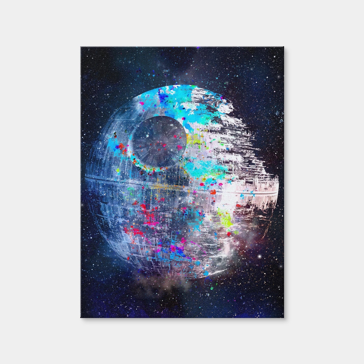 AUTO-MOCKUP WHITE | Death Star | 1 Piece | Gallery Wrap Canvas | group=3x4