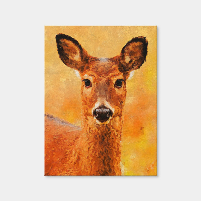 AUTO-MOCKUP WHITE | Deer 2 Painting | 1 Piece | Gallery Wrap Canvas | group=3x4