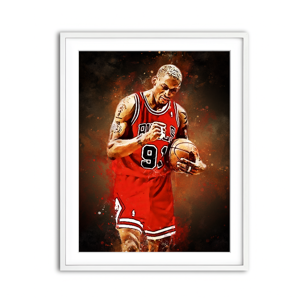 Framed Print 3x4 White