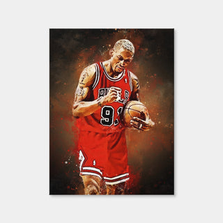 AUTO-MOCKUP WHITE | Dennis Rodman Painting | 1 Piece | Gallery Wrap Canvas | group=3x4
