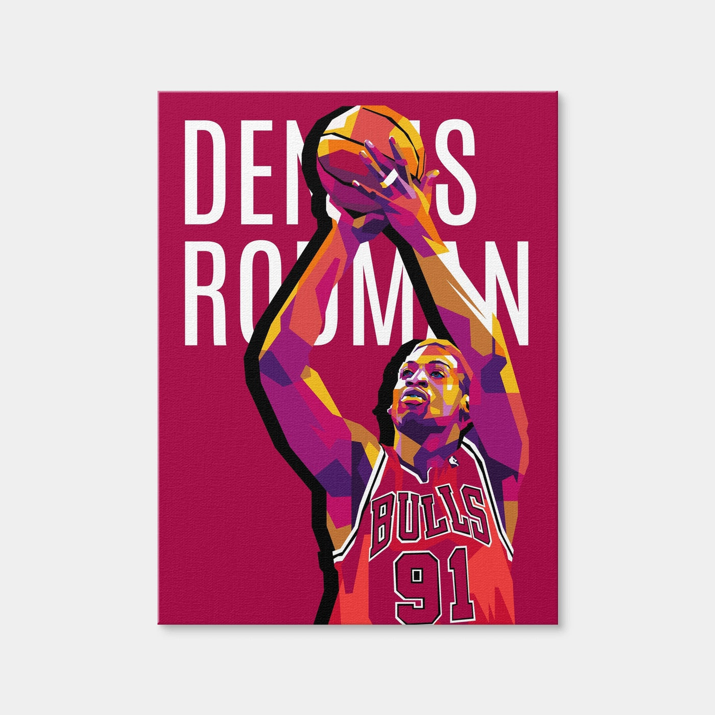 AUTO-MOCKUP WHITE | Dennis Rodman | 1 Piece | Gallery Wrap Canvas | group=3x4