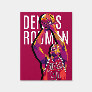 AUTO-MOCKUP WHITE | Dennis Rodman | 1 Piece | Gallery Wrap Canvas | group=3x4