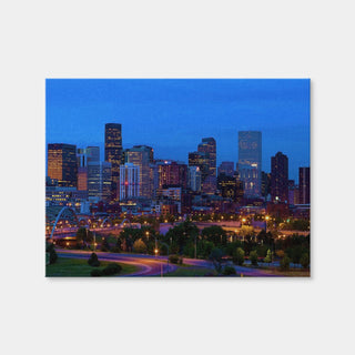 AUTO-MOCKUP WHITE | Denver Skyline | 1 Piece | Gallery Wrap Canvas | group=4x3