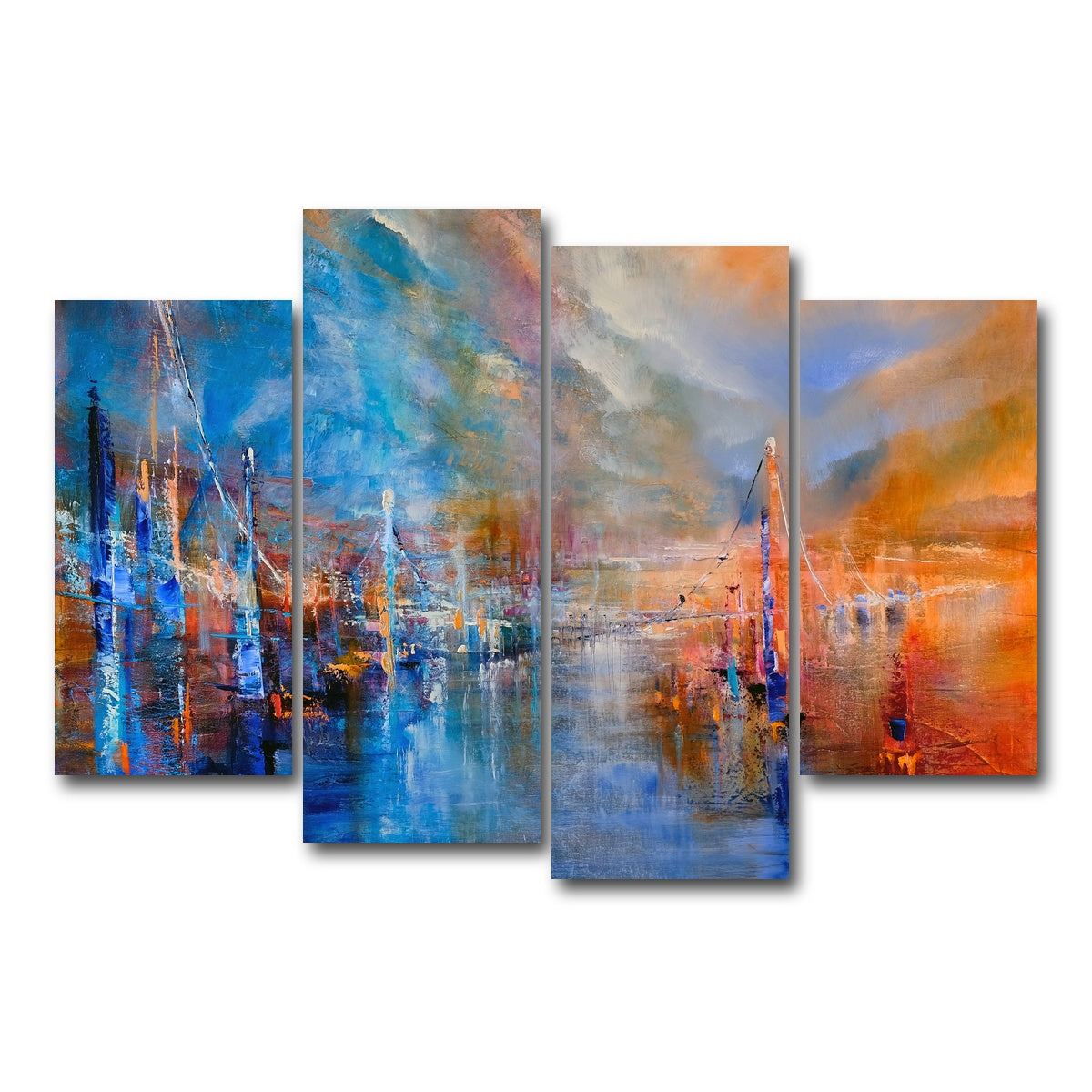 AUTO-MOCKUP WHITE | Der Weg | 4 Piece | Gallery Wrap Canvas | group=4_short