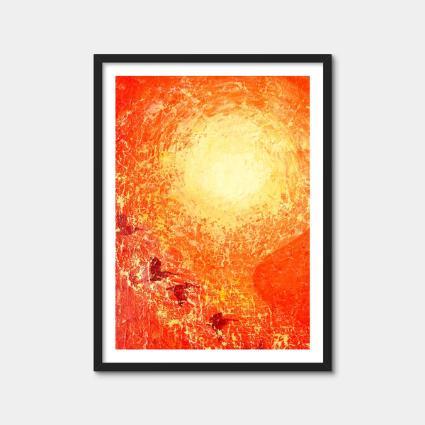 Descending Pelicans Wall Art — Framed Print Format preview