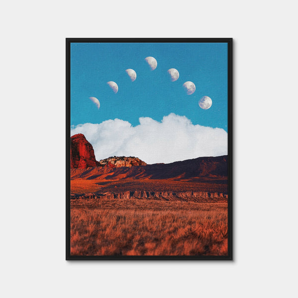 Desert Hill Wall Art — Framed Canvas Format preview