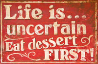 Dessert First Wall Art