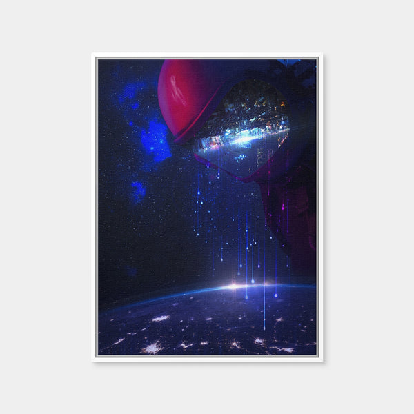Destroyed Wall Art — Framed Canvas Format preview