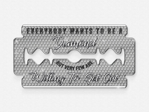 Diamond Razorblade Wall Art