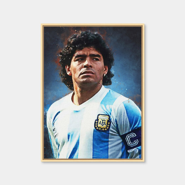 Diego Maradona Wall Art — Framed Canvas Format preview